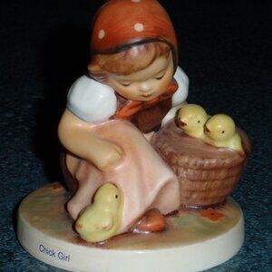 "Chick Girl" Hummel Figurine #57 2/0 TMK6 Girl Feeding Chicks Mother's Day Gift!
